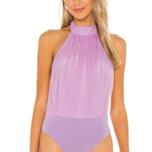 Lovers + Friends Purple Halter Top